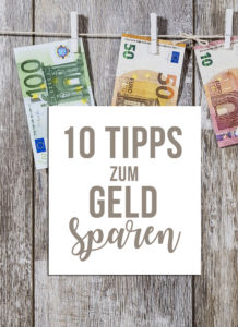 10 Tipps zum Geld sparen