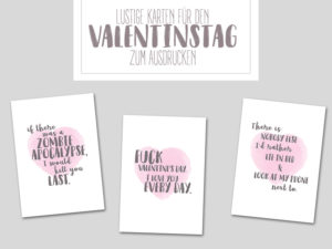 Lustige Karten zum Valentinstag | klitzekleinedinge